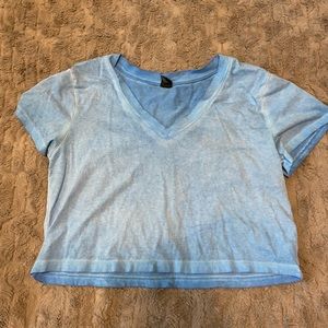 Blue Cropped Tee
